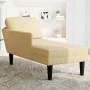Chaise longue con cojín de tela de pana gris de , Divanes - Ref: Foro24-4009819, Precio: 125,45 €, Descuento: %