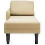 Chaise longue con cojín de tela de pana gris de , Divanes - Ref: Foro24-4009819, Precio: 125,45 €, Descuento: %