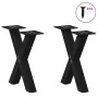 Patas de mesa de centro forma X 2uds acero negro 30x(30-31) cm de , Patas para mesas - Ref: Foro24-4012868, Precio: 52,56 €, ...