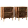 Mesitas de noche 2 uds madera de ingeniería envejecida de , Mesitas de noche - Ref: Foro24-856417, Precio: 53,78 €, Descuento: %
