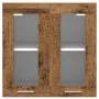 Armario de pared para cocina con puerta cristal envejecida de , Armarios de cocina - Ref: Foro24-856167, Precio: 54,98 €, Des...
