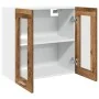 Armario de pared para cocina con puerta cristal envejecida de , Armarios de cocina - Ref: Foro24-856167, Precio: 54,98 €, Des...