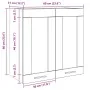 Armario de pared para cocina con puerta cristal envejecida de , Armarios de cocina - Ref: Foro24-856167, Precio: 54,98 €, Des...