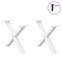 Patas de mesa de centro forma X 2uds acero blanco 50x(30-31) cm de , Patas para mesas - Ref: Foro24-4012877, Precio: 47,71 €,...