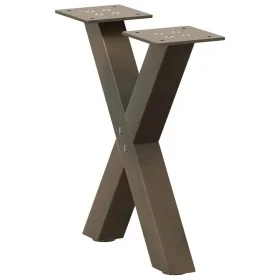 Patas de mesa centro forma X 2uds acero natural 37x(30-31) cm de , Patas para mesas - Ref: Foro24-4012875, Precio: 45,29 €, D...