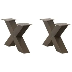 Patas de mesa centro forma X 2uds acero natural 50x(30-31) cm von , Tischbeine - Ref: Foro24-4012939, Preis: 79,71 €, Rabatt: %