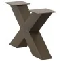 Patas de mesa centro forma X 2uds acero natural 50x(30-31) cm de , Patas para mesas - Ref: Foro24-4012939, Precio: 79,71 €, D...