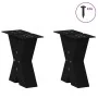 Patas de mesa de centro forma X 2uds acero negro 40x(30-31) cm de , Patas para mesas - Ref: Foro24-4012932, Precio: 77,61 €, ...