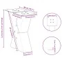Patas de mesa de centro forma X 2uds acero negro 40x(30-31) cm de , Patas para mesas - Ref: Foro24-4012932, Precio: 77,61 €, ...