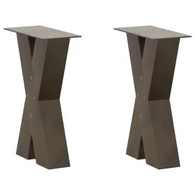 Patas de mesa centro forma X 2uds acero natural 28x(42-43) cm by , Table legs - Ref: Foro24-4012951, Price: 79,64 €, Discount: %