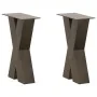 Patas de mesa centro forma X 2uds acero natural 28x(42-43) cm de , Patas para mesas - Ref: Foro24-4012951, Precio: 79,64 €, D...