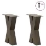 Patas de mesa centro forma X 2uds acero natural 28x(42-43) cm de , Patas para mesas - Ref: Foro24-4012951, Precio: 79,64 €, D...