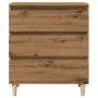 Aparador madera contrachapada roble artisian 60x35x70 cm de , Aparadores - Ref: Foro24-856481, Precio: 71,98 €, Descuento: %