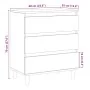 Aparador madera contrachapada roble artisian 60x35x70 cm de , Aparadores - Ref: Foro24-856481, Precio: 71,98 €, Descuento: %