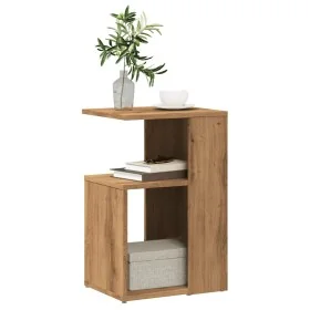 Mesa auxiliar de madera contrachapada roble artisan 36x30x56 cm de , Mesas auxiliares - Ref: Foro24-856559, Precio: 39,55 €, ...