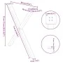 Patas para mesa comedor forma X 2uds acero negro 90x(72-73) cm de , Patas para mesas - Ref: Foro24-4012924, Precio: 62,75 €, ...