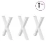 Patas para mesa de comedor en forma de X 3 uds acero blanco de , Patas para mesas - Ref: Foro24-4012993, Precio: 156,10 €, De...