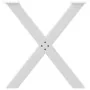 Patas para mesa de comedor en forma de X 3 uds acero blanco de , Patas para mesas - Ref: Foro24-4012993, Precio: 156,10 €, De...