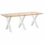 Patas para mesa de comedor en forma de X 3 uds acero blanco de , Patas para mesas - Ref: Foro24-4012993, Precio: 156,10 €, De...