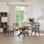 Pata mesa comedor forma araña natural 120x68x(72-73) cm acero de , Patas para mesas - Ref: Foro24-4013115, Precio: 143,40 €, ...