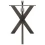 Pata mesa comedor forma araña natural 120x68x(72-73) cm acero de , Patas para mesas - Ref: Foro24-4013115, Precio: 143,40 €, ...