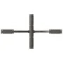 Pata mesa comedor forma araña natural 120x68x(72-73) cm acero de , Patas para mesas - Ref: Foro24-4013115, Precio: 143,40 €, ...