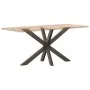 Pata mesa comedor forma araña natural 120x68x(72-73) cm acero de , Patas para mesas - Ref: Foro24-4013115, Precio: 143,40 €, ...