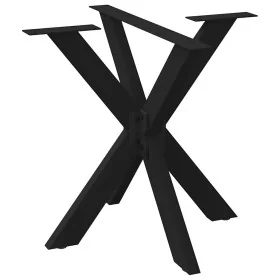 Pata de mesa comedor forma araña negra 85x85x(72-73) cm acero by , Table legs - Ref: Foro24-4013120, Price: 161,32 €, Discoun...