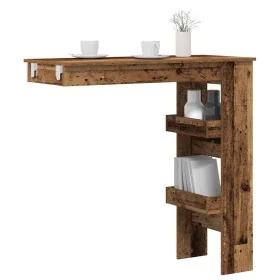 Mesa de bar de pared madera contrachapada envejecida de , Mesas de cocina y de comedor - Ref: Foro24-856860, Precio: 60,34 €,...