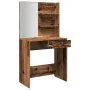 Tocador con espejo envejecida 74,5x40x141 cm de , Mesas - Ref: Foro24-857007, Precio: 88,95 €, Descuento: %