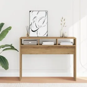 Mesa consola madera de ingeniería roble artesanal 105x30x80 cm de , Mesas auxiliares - Ref: Foro24-856623, Precio: 53,07 €, D...