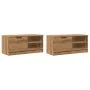 Muebles para TV 2 uds madera roble artisan 80x35x36,5 cm de , Muebles TV - Ref: Foro24-856857, Precio: 84,49 €, Descuento: %
