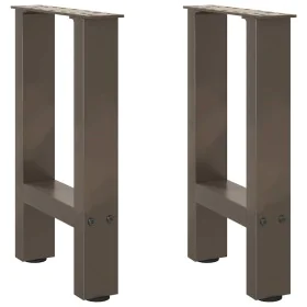 Patas para mesa de centro de acero natural 2 uds 38x(42-43) cm de , Patas para mesas - Ref: Foro24-4013279, Precio: 56,43 €, ...