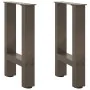 Patas para mesa de centro de acero natural 2 uds 38x(42-43) cm de , Patas para mesas - Ref: Foro24-4013279, Precio: 56,43 €, ...