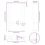 Patas para mesa de centro de acero natural 2 uds 38x(42-43) cm de , Patas para mesas - Ref: Foro24-4013279, Precio: 56,43 €, ...