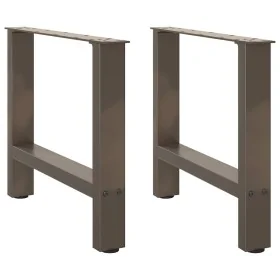 Patas para mesa de centro de acero natural 2 uds 60x(42-43) cm by , Table legs - Ref: Foro24-4013287, Price: 64,29 €, Discoun...