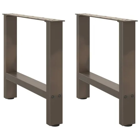 Patas para mesa de centro de acero natural 2 uds 60x(42-43) cm de , Patas para mesas - Ref: Foro24-4013287, Precio: 64,29 €, ...