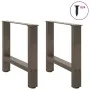 Patas para mesa de centro de acero natural 2 uds 60x(42-43) cm de , Patas para mesas - Ref: Foro24-4013287, Precio: 64,29 €, ...