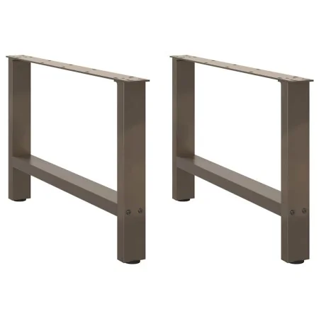 Patas para mesa de centro de acero natural 2 uds 70x(42-43) cm de , Patas para mesas - Ref: Foro24-4013291, Precio: 67,81 €, ...