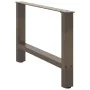 Patas para mesa de centro de acero natural 2 uds 70x(42-43) cm de , Patas para mesas - Ref: Foro24-4013291, Precio: 67,81 €, ...