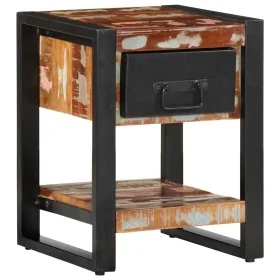 Mesilla de noche multicolor 35x34x45 cm madera maciza reciclada de , Mesitas de noche - Ref: Foro24-4013569, Precio: 98,28 €,...