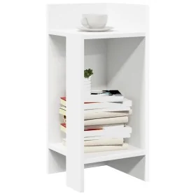 Mesas auxiliares 2 uds con estante blanco 25,5x27x60 cm von , Seitentische - Ref: Foro24-858543, Preis: 37,38 €, Rabatt: %