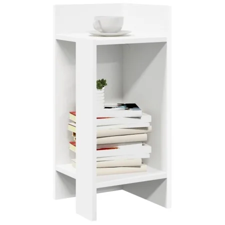 Mesas auxiliares 2 uds con estante blanco 25,5x27x60 cm by , Side tables - Ref: Foro24-858543, Price: 37,38 €, Discount: %