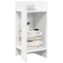 Mesas auxiliares 2 uds con estante blanco 25,5x27x60 cm by , Side tables - Ref: Foro24-858543, Price: 37,38 €, Discount: %