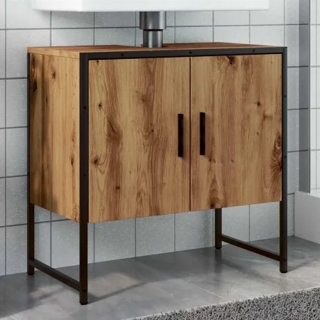 Mueble de lavabo de baño madera roble artisan 60x33x60 cm de , Tocadores de baño - Ref: Foro24-857703, Precio: 58,07 €, Descu...