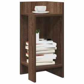 Mesas auxiliares 2 uds con estante marrón roble 25,5x27x60 cm by , Side tables - Ref: Foro24-858555, Price: 40,84 €, Discount: %