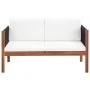 2-seater garden sofa in solid acacia wood by vidaXL, Outdoor sofas - Ref: Foro24-46341, Price: 208,43 €, Discount: %