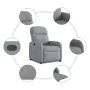 Sillón reclinable de tela gris claro de , Sillones - Ref: Foro24-4015522, Precio: 156,27 €, Descuento: %