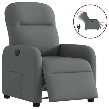Sillón reclinable eléctrico de tela gris oscuro de , Sillones - Ref: Foro24-3302953, Precio: 245,80 €, Descuento: %
