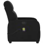 Sillón reclinable de masaje de tela negro de , Sillones - Ref: Foro24-4015534, Precio: 183,46 €, Descuento: %
